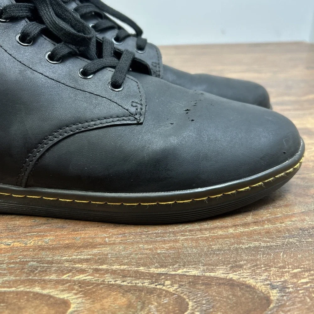 Dr. Martens Doc Boots Mens 13M Black Leather Tobias Casual Goth Grunge